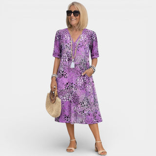 Adèle | Robe avec décolleté en V