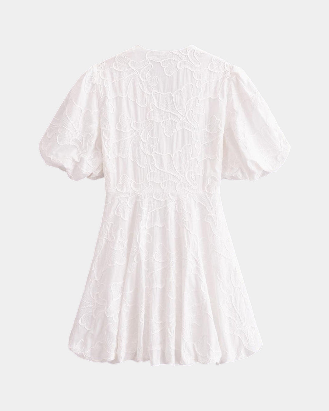 Anastasie | Robe mini brodées à manches volantées