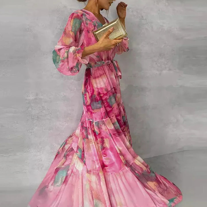 Sophie | Robe élégante à imprimé fleuri