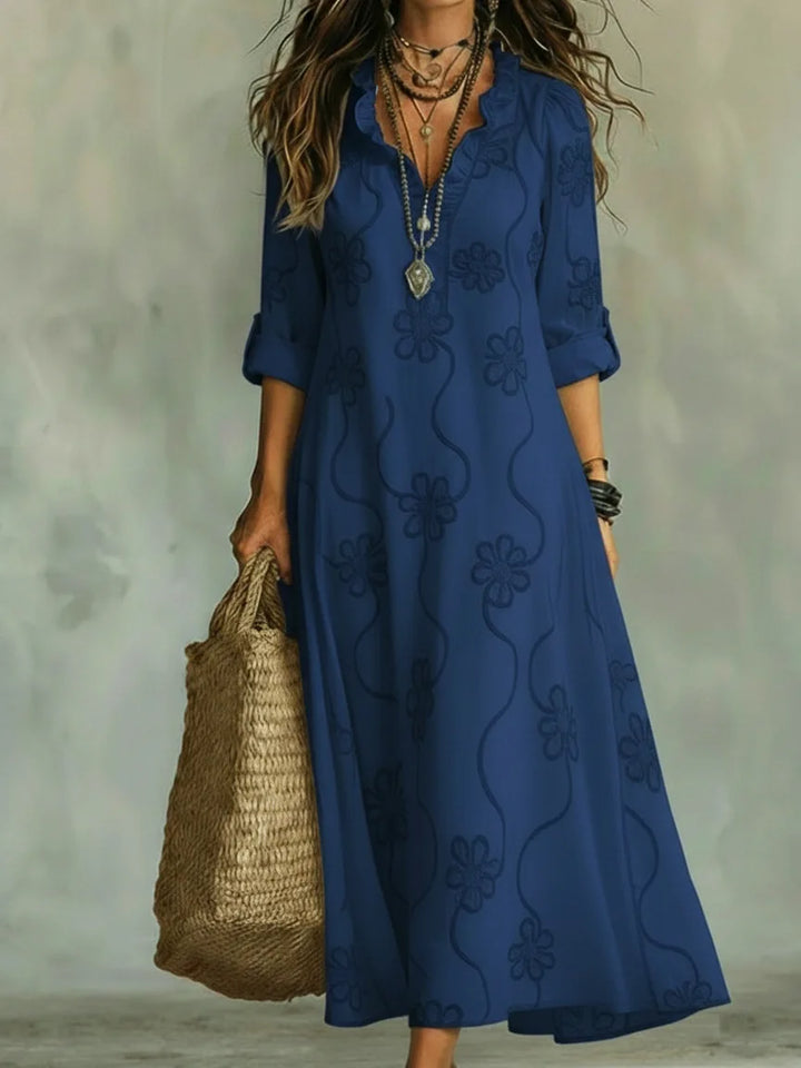 Mathilde | Robe Longue Fleurie d'Été