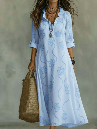Mathilde | Robe Longue Fleurie d'Été