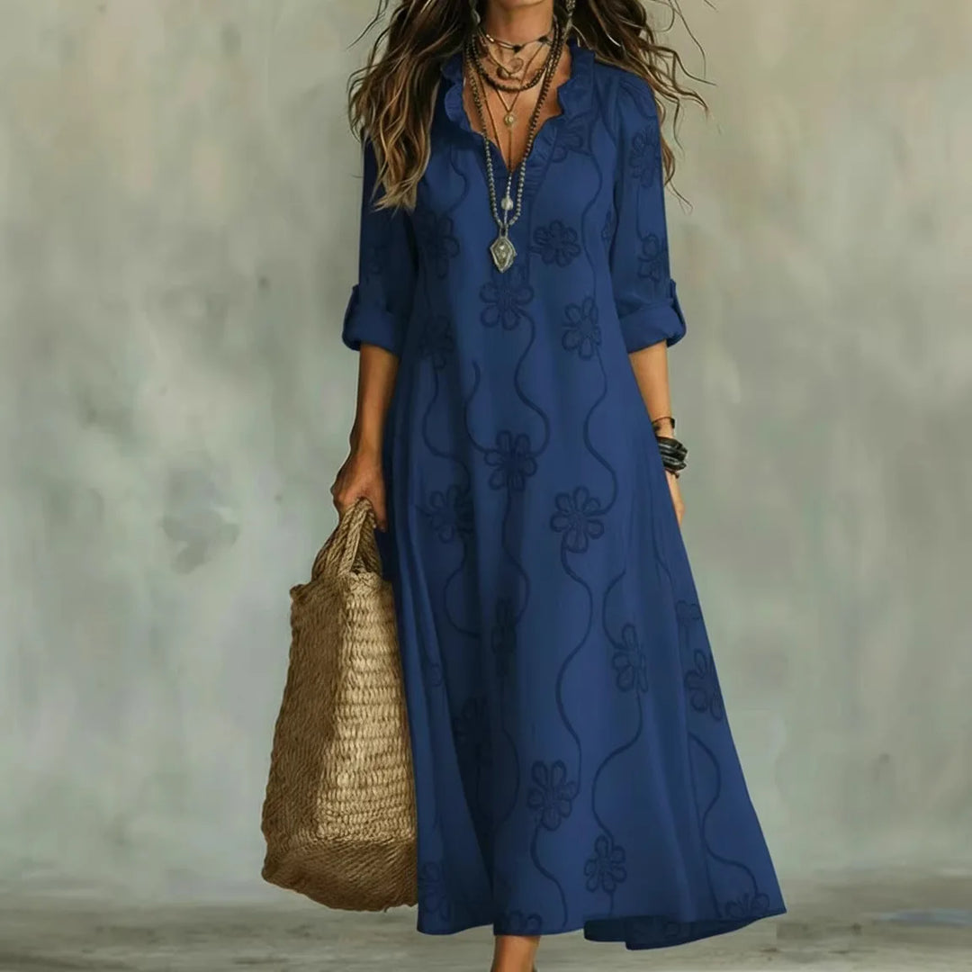 Mathilde | Robe Longue Fleurie d'Été