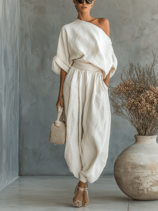 Mila™ | Ensemble 2 pièces encolure bardot